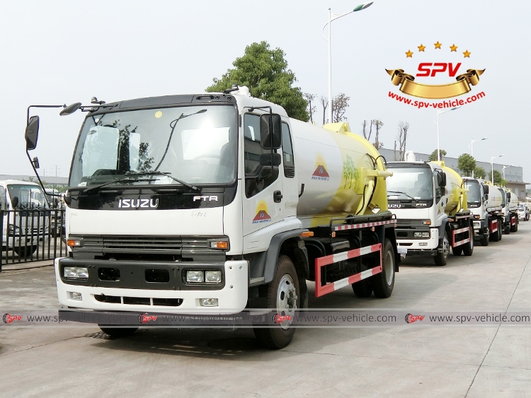 8,000 Litres Sewer Vacuum Truck ISUZU - Bulk Photos